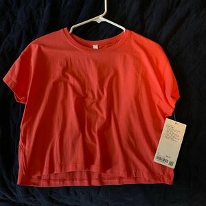 Lululemon Cates Crop Tee